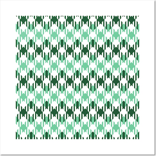 Green Pattern Wall Art by Rizaldiuk